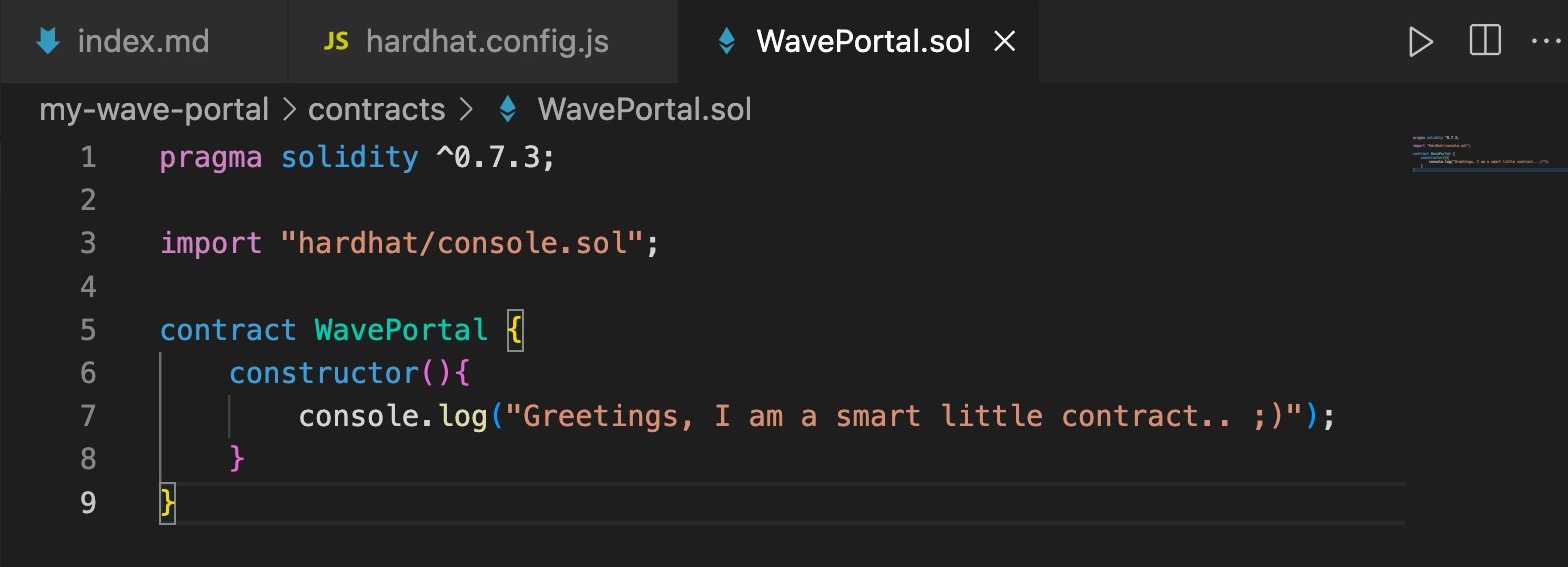 WavePortal.sol 0.7.3