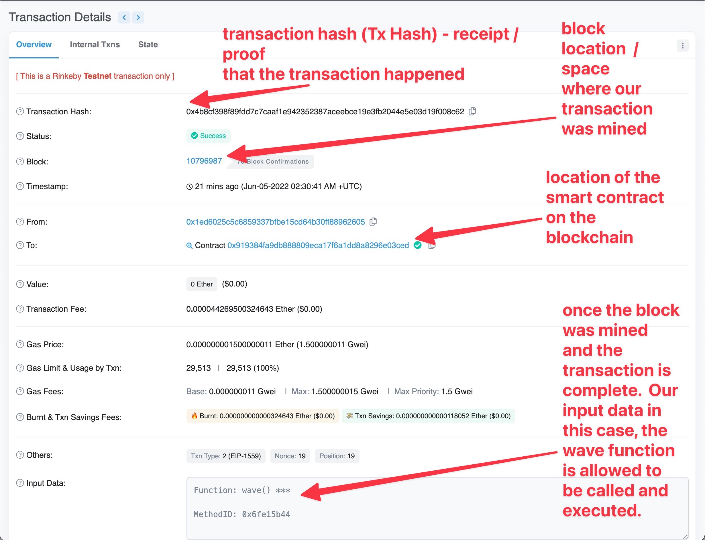 transaction hash details explained